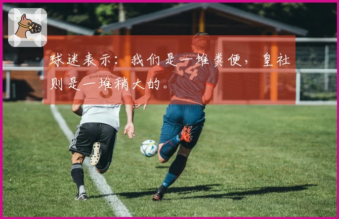 球迷表示：我们是一堆粪便，皇社则是一堆稍大的。